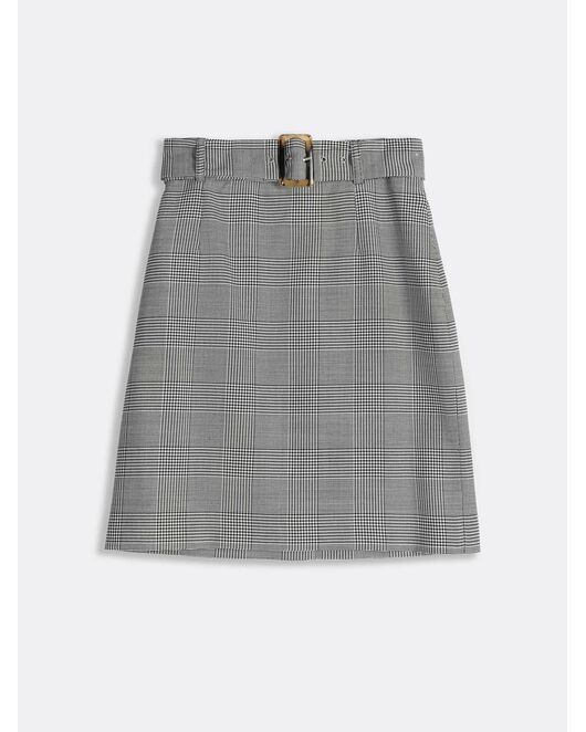 Юбка женская в клетку чёрно-белая от byME 