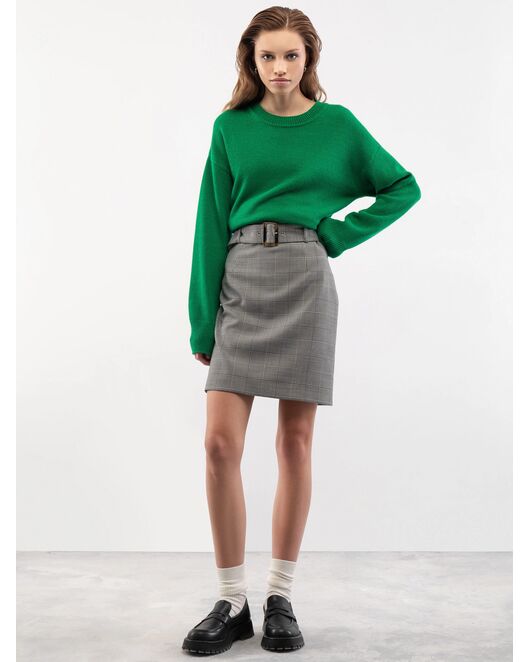 Юбка женская в клетку чёрно-белая от byME 