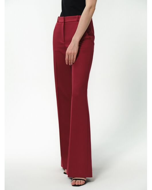 Брюки женские клёш брусничные от byME 