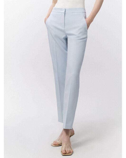 Женскиие прямые брюки  голубого цвета от byME  Женскиие прямые брюки  голубого цвета от byME