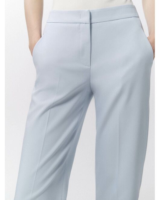 Женскиие прямые брюки  голубого цвета от byME  Женскиие прямые брюки  голубого цвета от byME