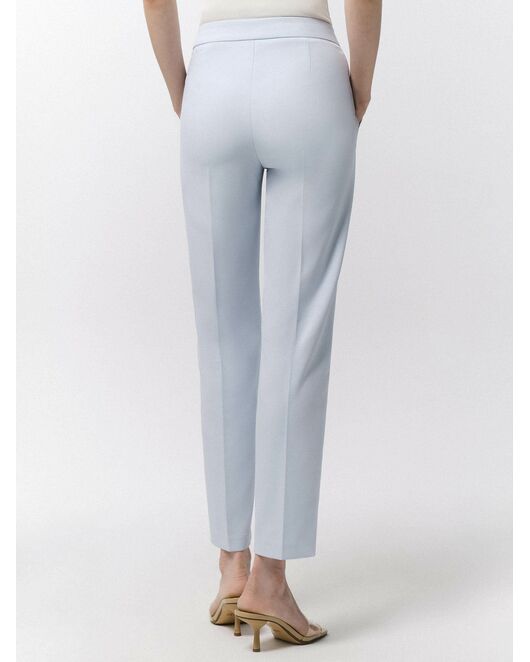 Женскиие прямые брюки  голубого цвета от byME  Женскиие прямые брюки  голубого цвета от byME