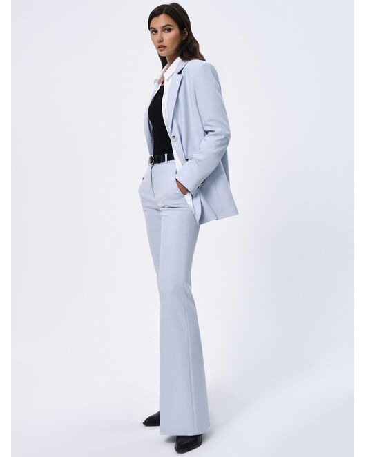 Брюки женские клёш голубые от byME 