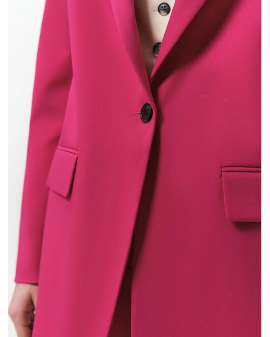 Прямой однобортный жакет ярко-розовый от byME 