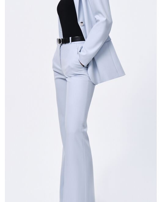 Брюки женские клёш голубые от byME 