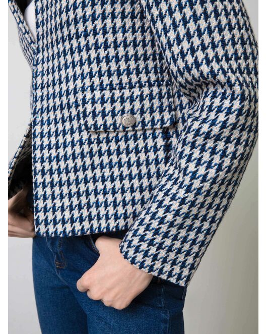 Твидовый жакет без воротника от byME 