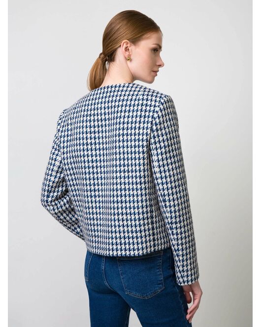 Твидовый жакет без воротника от byME 