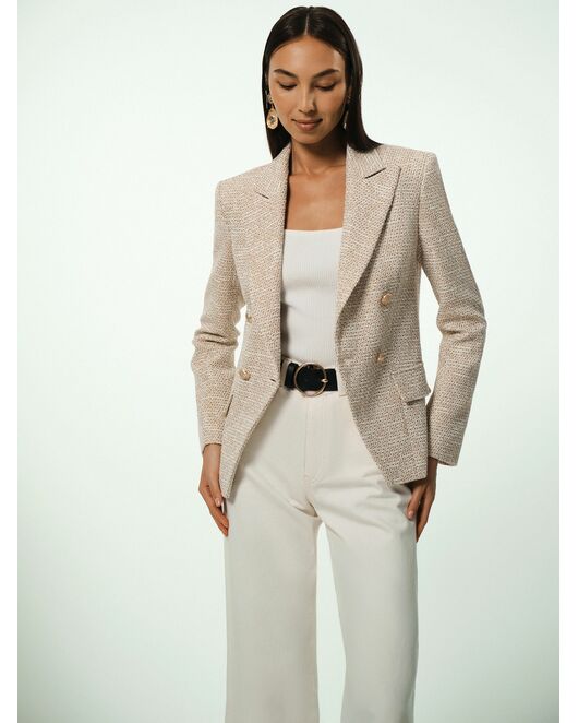 Приталенный жакет из твида от byME 