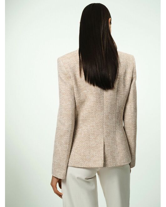 Приталенный жакет из твида от byME 