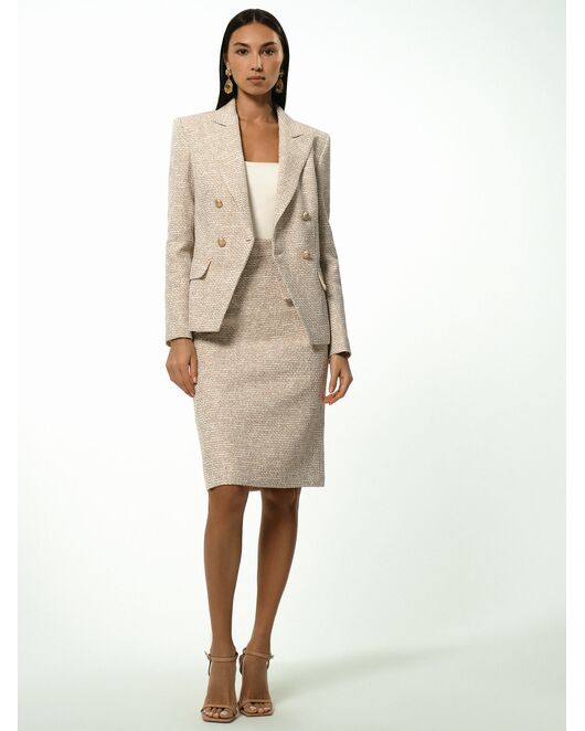 Приталенный жакет из твида от byME 