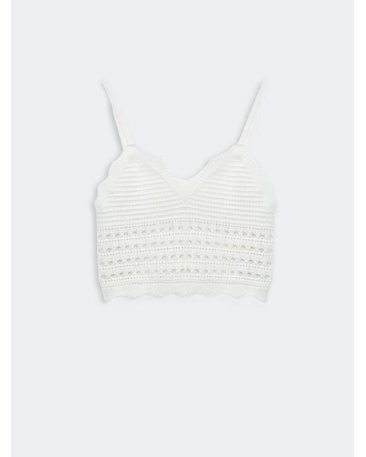 Вязаный топ женский экрю от byME 