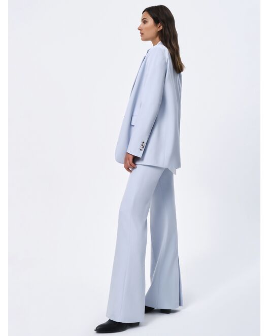 Брюки женские клёш голубые от byME 