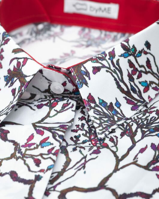 Женская рубашка под пуговицы с супатной застежкой полуприталенная - 8054 от byME 