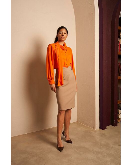 Юбка женская с декоративными пуговицами - 03115 от byME 