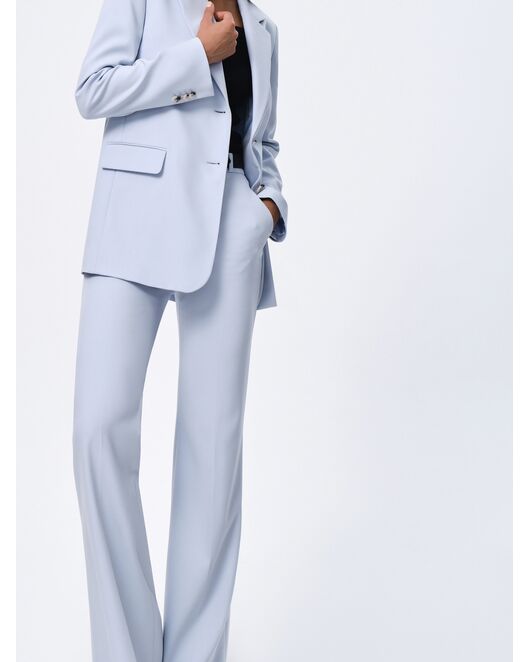 Брюки женские клёш голубые от byME 