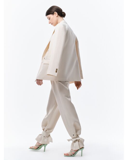 Широкие брюки с хлястиками от ByME 