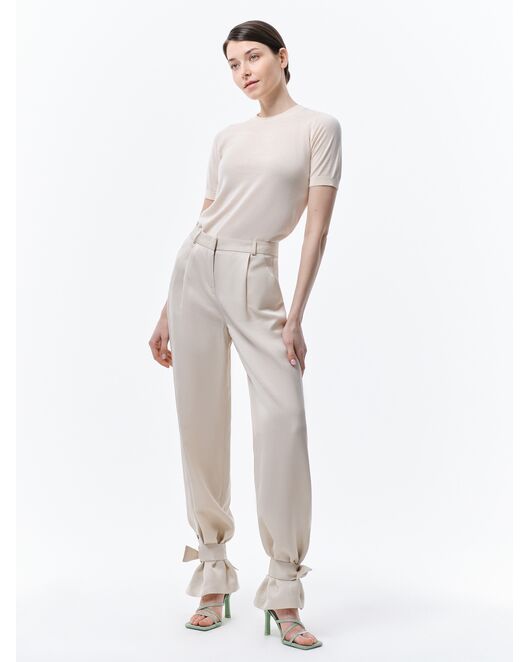 Широкие брюки с хлястиками от ByME 