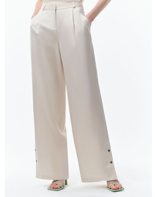 Широкие брюки с хлястиками от ByME 