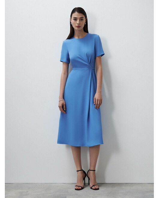 Платье на запах длины миди от byME  Платье на запах длины миди от byME