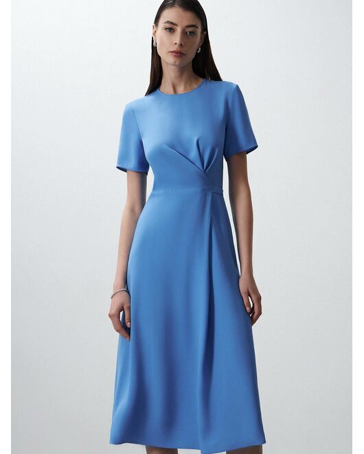 Платье на запах длины миди от byME  Платье на запах длины миди от byME