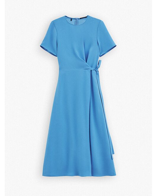 Платье на запах длины миди от byME  Платье на запах длины миди от byME