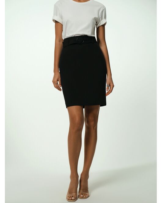 Зауженная юбка с поясом от byME 