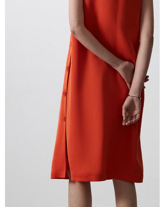 Прямое платье без рукавов от  