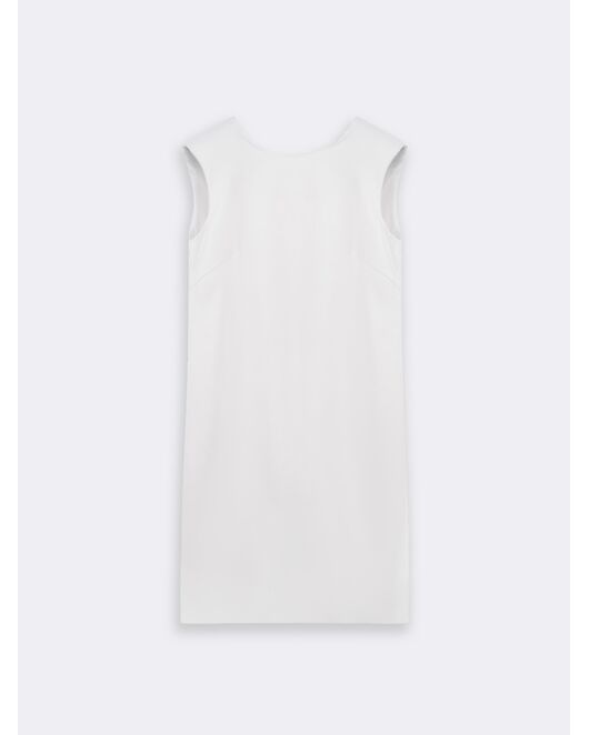 Атласное платье с акцентными плечами от ByME 