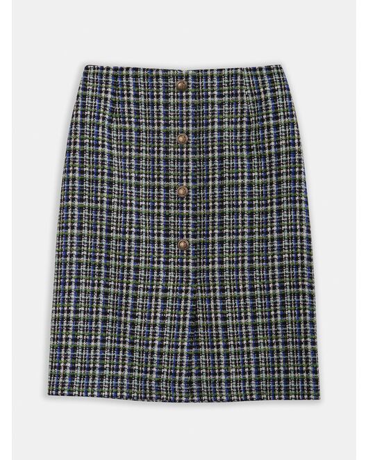 Клетчатая юбка из твида от byME  Клетчатая юбка из твида от byME