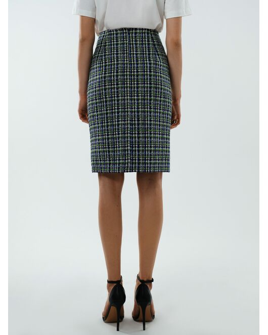 Клетчатая юбка из твида от byME  Клетчатая юбка из твида от byME