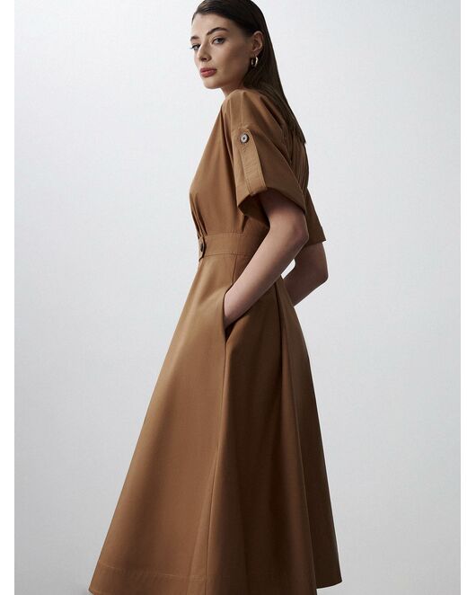 Платье-сафари из хлопка от byME 