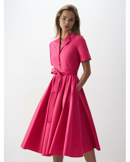 Платье-миди из хлопка от byME 