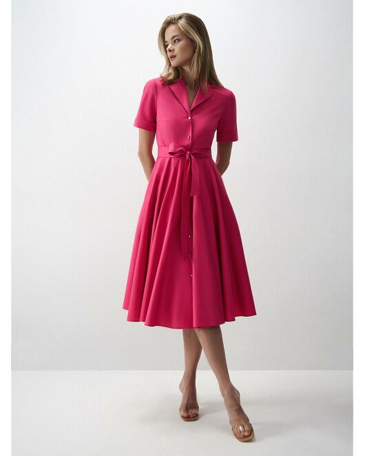 Платье-миди из хлопка от byME 