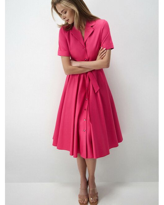 Платье-миди из хлопка от byME 