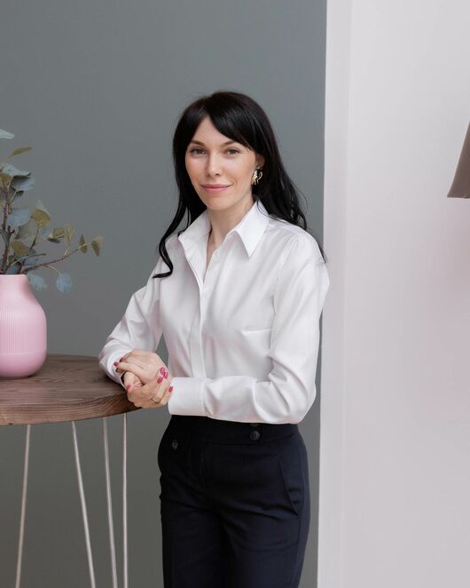 Женская рубашка под пуговицы белая - 8059 от byME  Женская рубашка под пуговицы белая - 8059 от byME