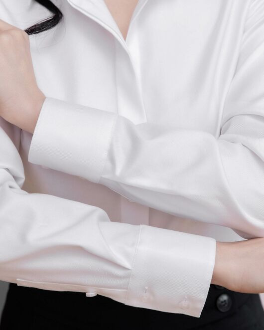 Женская рубашка под пуговицы белая - 8059 от byME  Женская рубашка под пуговицы белая - 8059 от byME