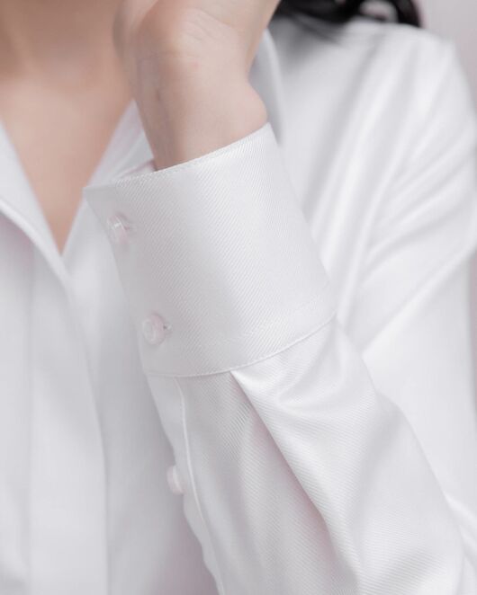 Женская рубашка под пуговицы белая - 8059 от byME  Женская рубашка под пуговицы белая - 8059 от byME