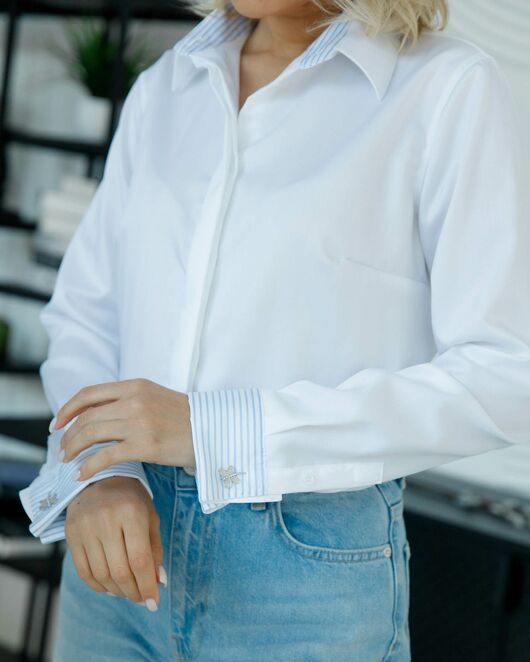 Женская рубашка под запонку Non-Iron - 8503 от  