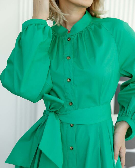 Платье-рубашка с поясом от byME 