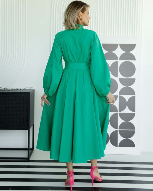 Платье-рубашка с поясом от byME 