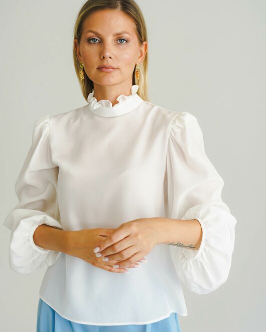 Женская блуза из натурального шёлка - 8561 от ByME 