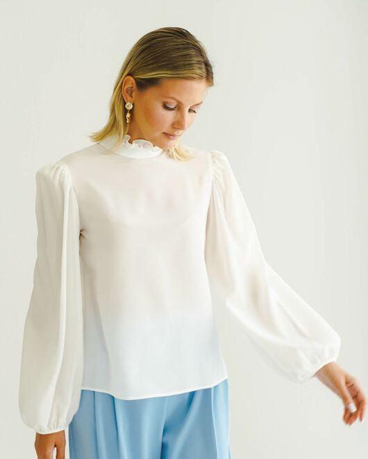 Женская блуза из натурального шёлка - 8561 от ByME 