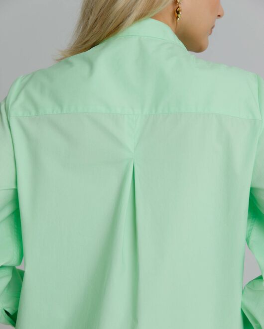 Рубашка женская с манишкой яблочная - 8566 от byME 