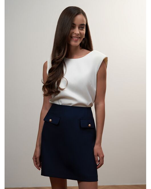 Юбка женская темно-синий от byME 