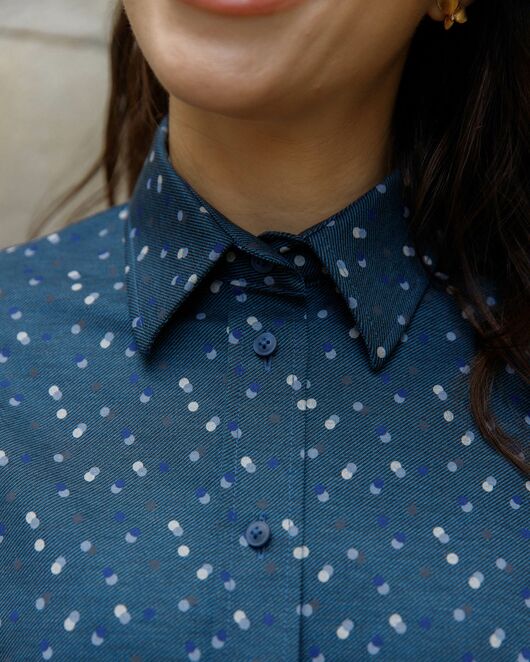 Женская рубашка в оверсайз силуэте - 8183 от byME 