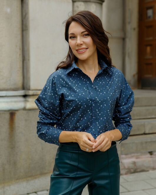 Женская рубашка в оверсайз силуэте - 8183 от byME 