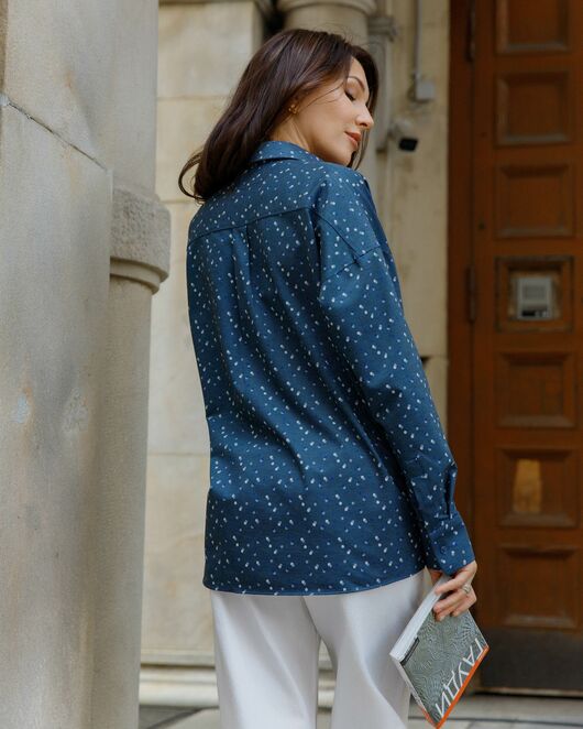 Женская рубашка в оверсайз силуэте - 8183 от byME 