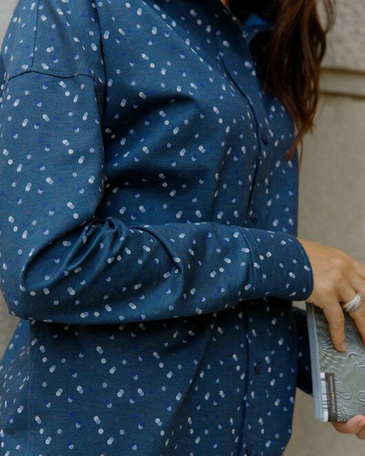 Женская рубашка в оверсайз силуэте - 8183 от byME 