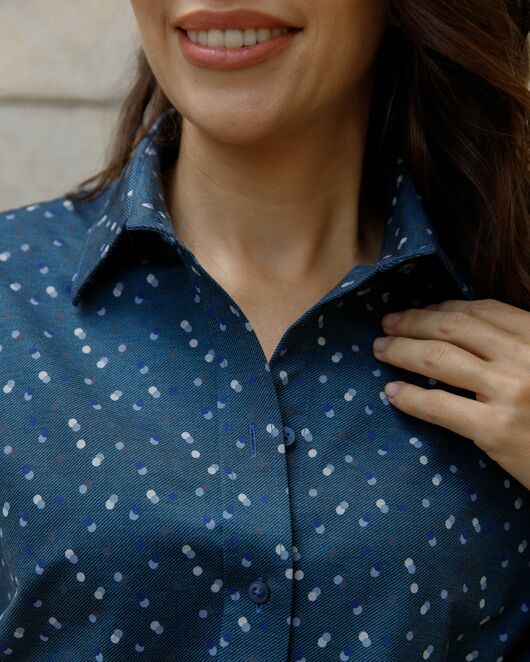 Женская рубашка в оверсайз силуэте - 8183 от byME 