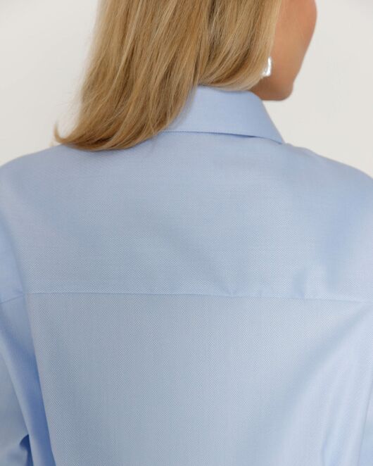 Женская рубашка с высоким манжетом голубая - 8500N от ByME 